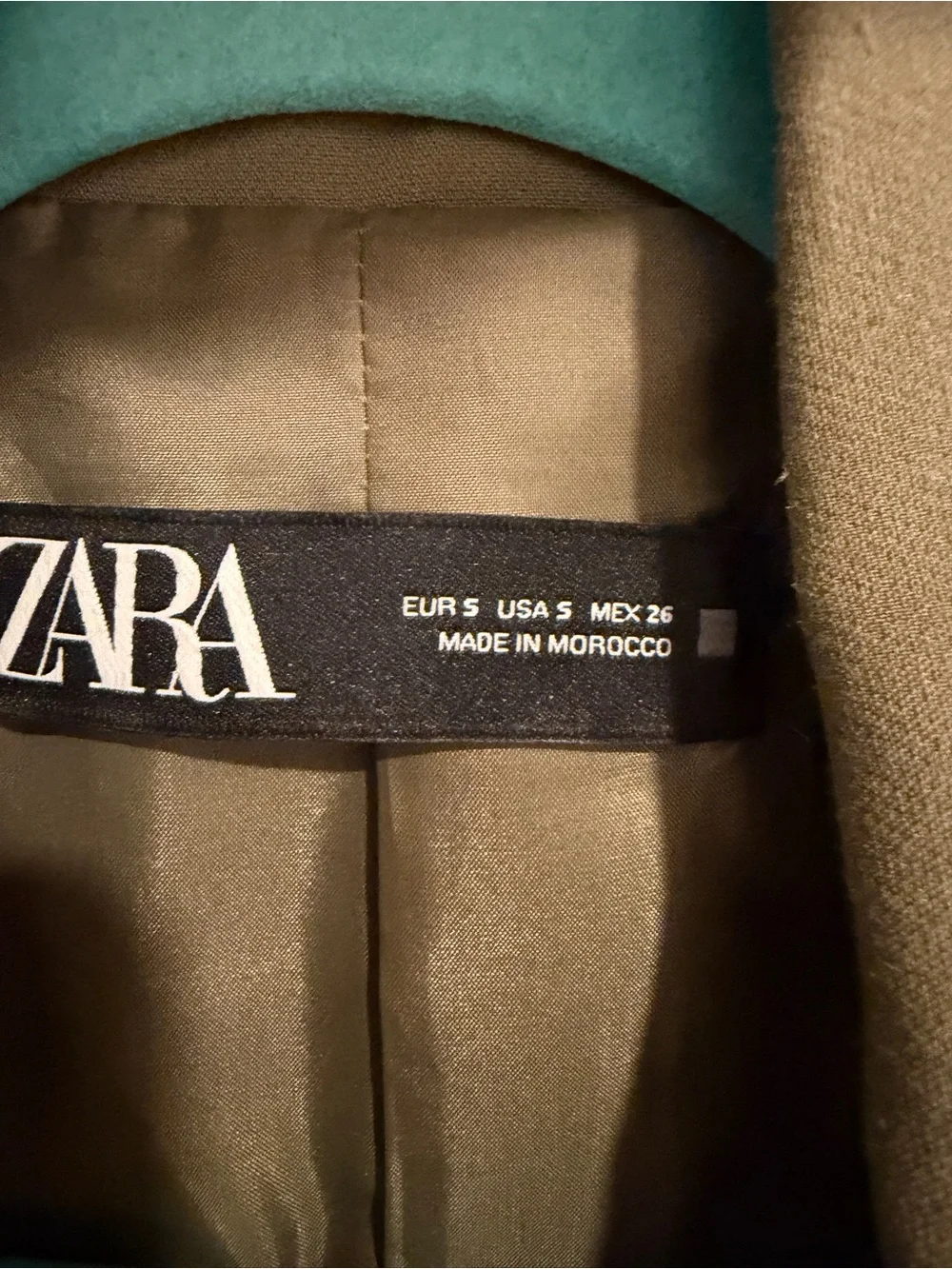 Zara Olive Green blazer size small - Picture 2 of 6